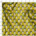 thumbnail image 4 of Soimoi Yellow Poly Georgette Fabric Women Face Human Figure Printed Fabric 1 Yard 42 Inch Wide, 4 of 5