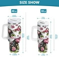 thumbnail image 3 of Ryvnso 30 oz Tumbler with Handle and Straw Insulated Stainless Steel Travel Mug with Lid Beautiful Cats, 3 of 9