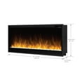 thumbnail image 4 of Dimplex Multi-Fire Slim 60 inch Wall Mount Electric Fireplace - Black, 4 of 9