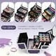 thumbnail image 3 of Joligrace Estuche de Maquillaje para Niñas Estuche de Tren Cosmético Caja de Almacenamiento de Maquillaje Organizador de Joyas Accesorios para el Cabello con Cerradura con Bandejas y Espejo Regalo par, 3 of 5