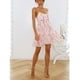 thumbnail image 2 of Vestido sin mangas sin mangas bohemio floral diseño floral informal con volantes para vacaciones Octpeak Otros, 2 of 6