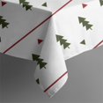 thumbnail image 5 of Christmas Square Tablecloth 60x60 Inch – Waterproof Polyester Printed Table Cover, Wrinkle Resistant & Washable for Kitchen Dining Picnic Party Decor, Single-v4-13, White, 5 of 6