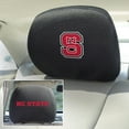 thumbnail image 2 of North Carolina State University Wolfpack Pair of Premium Auto Head Rest Covers, Embroidered, Black Elastic, 14x10 Inch, 2 of 4