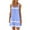 Light Blue, variant on Wlylongift 2024 Summer New Womens Fashion Stripe Bohemia Midi Dress Casual Printed Round-Neck Sleeveless Loose Knee-Length Slip Dress Easter St.Parik's Day
