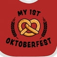 thumbnail image 4 of Inktastic My 1st Oktoberfest with Pretzel and Laurels Boys or Girls Baby Bib, 4 of 4