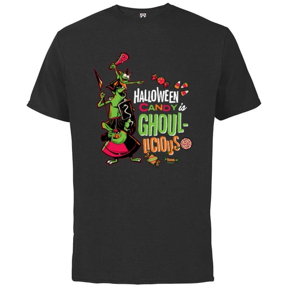 Disney 100 Villains Goons Halloween Candy is Ghoul-licious - Short Sleeve Cotton T-Shirt for Adults - Customized-Black