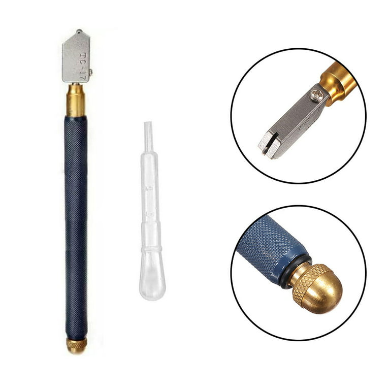 Goodhd 2Pcs Diamond glass cutter for tiles cutting tool Pencil Style  Carbide Tip TC-17
