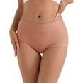 thumbnail image 1 of WILLBEST Panties for Women Cotton Women Underwear High Waist Panties Full Coverage Briefs Soft Strech Breathable 607, 1 of 4