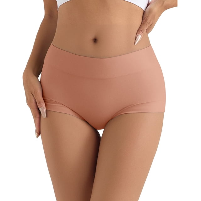WILLBEST Panties for Women Cotton Women Underwear High Waist Panties Full Coverage Briefs Soft Strech Breathable 607
