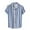 Blue, variant on IROINNID Graphic Shirts for Men New Lapel Plaid Shirt Short Sleeve Turndown Collar Blouse & Shirt,Blue