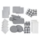 thumbnail image 1 of Set de paños de cocina y paños de cocina Lane Linen, 20 unidades, color gris, 1 of 9