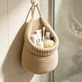 thumbnail image 6 of Woven Hanging Basket for Kitchen,Teardrop Wall Mounted Container Bag for Entryway Items Sorting,Kitchen Tidying,Fruit Vegetable Onion and Potato Storage, 6 of 9