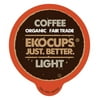 EKOCUPS Organic Coffee Pods, Light Roast, 40 Count for Keurig K Cups Machines