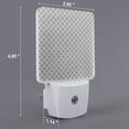 thumbnail image 2 of Rocae Gray Plaid for 0.5W Plug in Night Light, Dusk to Dawn, Bright Nightlight Auto-On/Off-US, 2 of 7