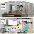 thumbnail image 6 of Enhomee  L Shaped Desk Gaming Desk with LED Light & Power Outlet 55.1 Inch Reversible L Shaped Computer Desk with Storage  Shelf, Corner Desk for Home Office Desk, White, 6 of 9