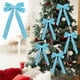 thumbnail image 1 of Velvet Bows For Christmas Tree Decorations Wreath Garland Velvet Bows With Twists Ties, 1 of 4