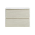 thumbnail image 6 of Liberte 30" Wall-Mounted Bathroom Vanity in White Oak with Sink Top, 6 of 10