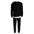 thumbnail image 5 of SELONE Lounge Sets for Women 2 Piece Outfits Pants Sets Elegant Loose Two-piece Sets Long Sleeve Tops Vest Casual Pants Sweatsuit 37-Black XXL, 5 of 5
