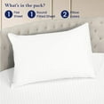 thumbnail image 4 of 600-Thread Count Egyptian Cotton Twin Round Bed Sheet Set – Fits 72" Diameter Mattress, 25-30" Deep Pocket – Stripe White, Twin 72" Diameter, 4 of 6