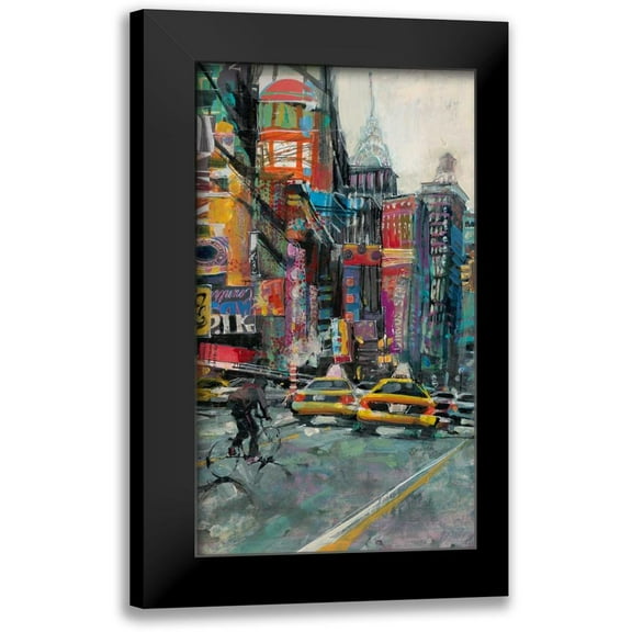 Mollica, Patti 10x14 Black Modern Framed Museum Art Print Titled - New York Street 1