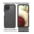 thumbnail image 3 of Sturdy Clear Case for Samsung Galaxy A12 5G / Galaxy A13 5G, Tekcoo Full Body Heavy Duty Protection Tempered Glass Screen Protector Shockproof Rugged Case Cover -Black, 3 of 11