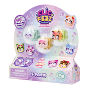 Clickeez Series 3 5-Pack, 5 Collectible Character Keyboard Keys Click and Clack, Create Your Own Keychain, Ages 6+