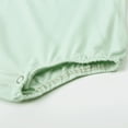 thumbnail image 6 of Baby Rompers Girl Baby Summer Solid Short Sleeve Bodysuits Casual Soft Breathable Romper Playwear Baby Bubble Romper Green 6 Months-12 Months, 6 of 7