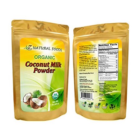 Z Natural Foods Coconut Milk Powder, 100% USDA Certified Organic, 1