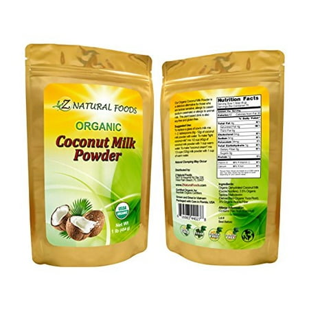 - Z Natural Foods Coconut Milk Powder, 100% USDA Certified Organic, 1 lb.