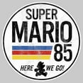 thumbnail image 2 of Men's Nintendo Super Mario Retro Rainbow Ring  Sweatshirt Athletic Heather Medium, 2 of 4