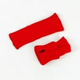 thumbnail image 6 of Elainilye Fashion Women's Winter Fingerless Gloves Woolen Gloves Straight Arm Sleeves Fake Sleeves Knitted Gloves Warm Gloves,Red, 6 of 6