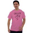 thumbnail image 5 of Oregon is Calling and I Must Go Women's Graphic T Shirt Tees Brisco Brands X, 5 of 6