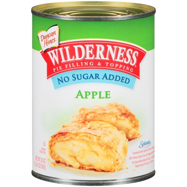 Duncan Hines Wilderness No Sugar Added Apple Pie Filling & Topping 20