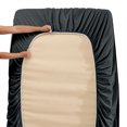 thumbnail image 4 of Kearding Juego de ropa de cama para el hogar Sábana Funda de colchón Funda de almohada Juego de ropa de cama de poliéster de color sólido Juegos de cama gris oscuro rey Kearding HA6267-37B, 4 of 6