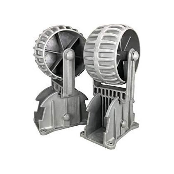 Pactrade Marine Flip-up Retrackable Dinghy Wheels Pair Nylon Inflatable Boat Launching Wheels/Boat Dolly