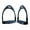Black, variant on 1 Pair Safety Horse Riding Stirrups for Horse Saddles Antiskid Horse Pedal Professional Horse Riding Horse Stirrups Set
