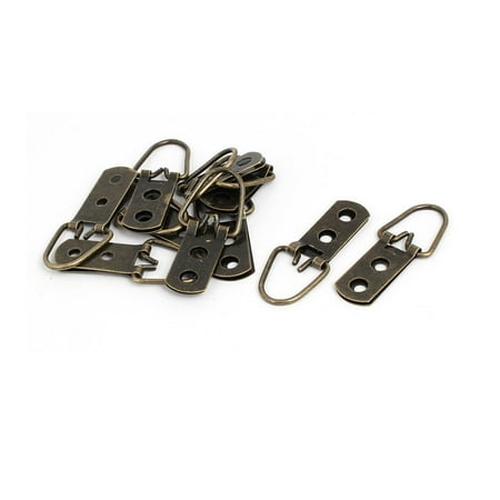 

Picture Frame 2 Hole D-Ring Hangers 53mm x 15mm 10PCS