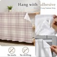 thumbnail image 6 of Buffalo Plaid Small Cabinet Curtains 11"W x 13"L, Dusty Rose Pink Farmhouse Gingham Striped Sink Skirt Dust-Proof Short Curtain for Bathroom Vanity Storage Cubby Desk, Self Adhesive Privacy Drapes, 6 of 9