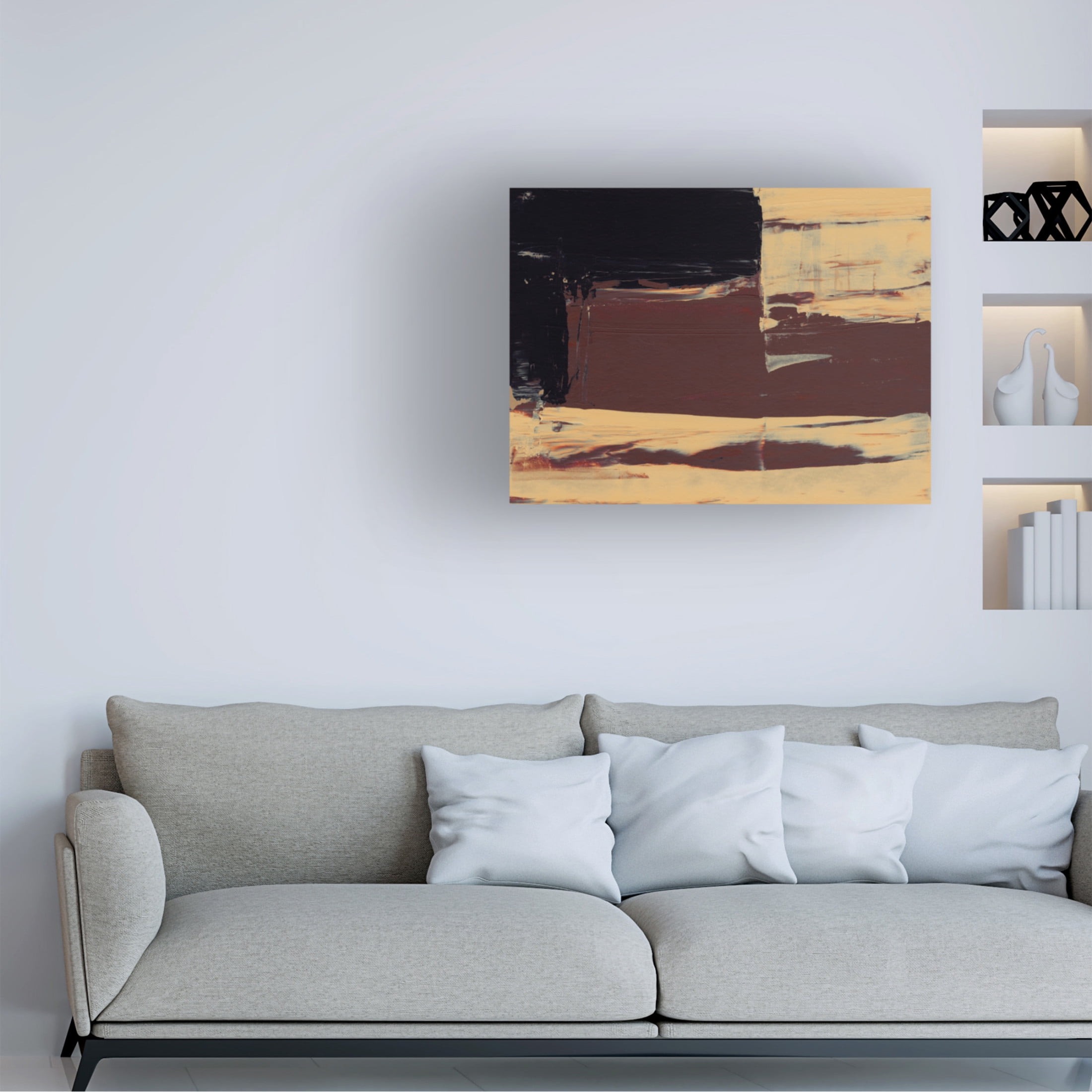 Trademark Fine Art Sharon Gordon Abstract Squared I Canvas Wall Art