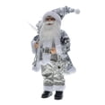 thumbnail image 1 of Muñeco de Papá Noel navideño con lentejuelas, vívido, lindo, exquisito, suave y cómodo. Gris, 1 of 9