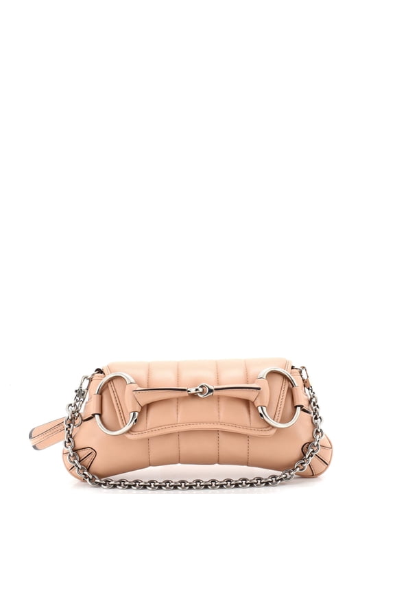 Pre-Owned Horsebit Chain Shoulder Bag Vertical Quilted Leather Small By Rebag