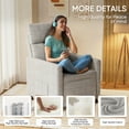 thumbnail image 5 of Homall Electric Lift Recliner Home Single Sofa Chair Home Theatre Seating Living Room Sofa,Linen Grey, 5 of 7