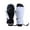 Z1 White, variant on Ski-Gloves for Men Women, Winter Warm Mittens Water-Repellent Windproof for Cold Weather, Snowboarding, Driving,Cycling ,Color:Black