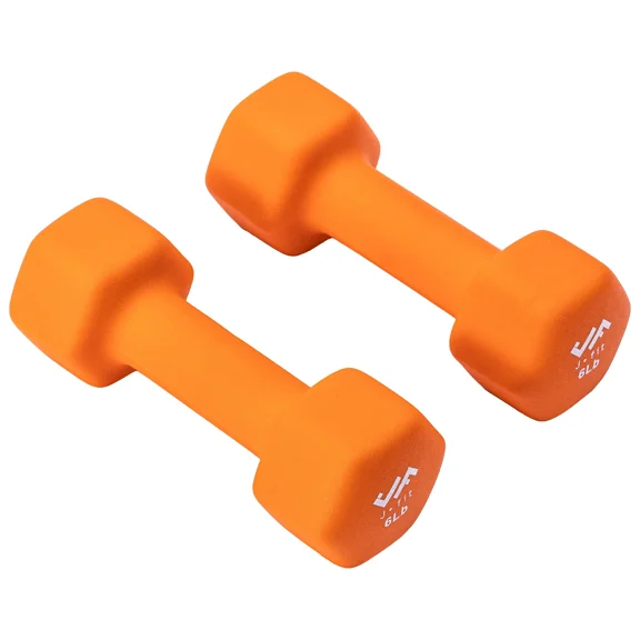 JFIT Neoprene Dumbbell (Set of 2), 6 LBS