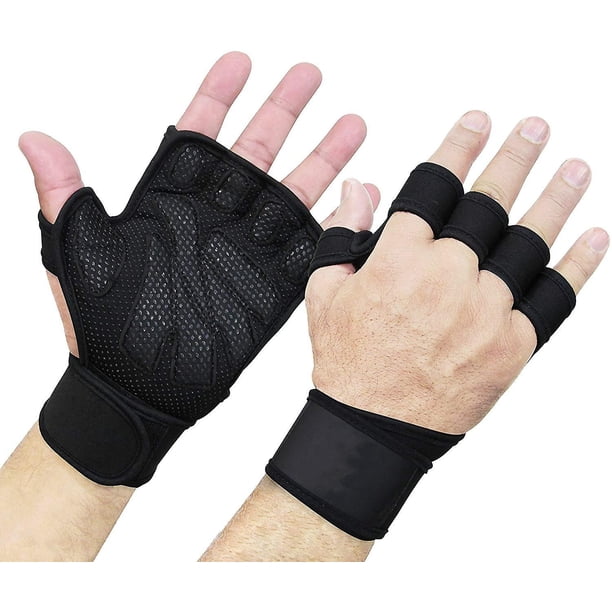Guantes de ciclismo de medio dedo, manoplas transpirables, antideslizantes, sin dedos, guantes para montar en bicicleta, guantes de entrenamiento deportivo a prueba de golpes, muñequera