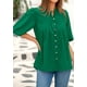 thumbnail image 4 of Blusa PRETTYGARDEN para mujer, verano 2025, manga corta, verde, 4 of 8