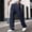 Dark Blue, variant on Men's Casual Cargo Pants with Drawstring Hems Elastic Waist Workwear Pants Hiking Sweatpants with Muti Pockets Big and Tall Size S-3XL Dark Gray