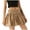 Khaki, variant on Ediodpoh Womens Skirts Puff Flared Skirt Solid Color Summer Design Short Skirt Mini Skirts for Women Grey XL
