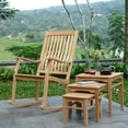 thumbnail image 3 of Solid Teak Wood Arie Outdoor Rocking Chair, 3 of 7