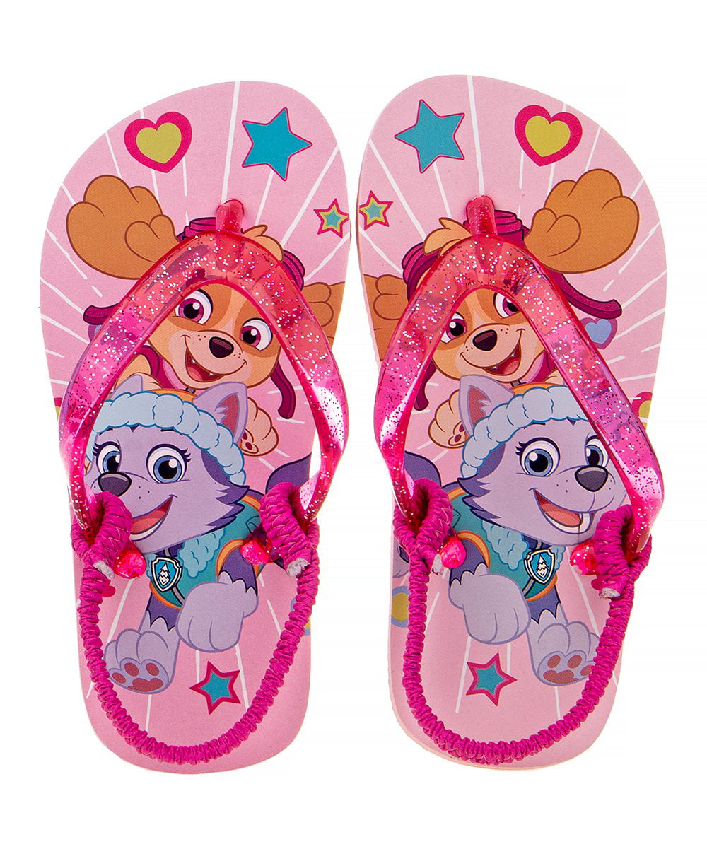 Kids Girls Paw Patrol Character Sliders Pool Shoes Beach Sandals Size 7-12.5 